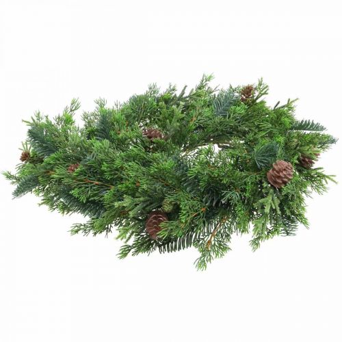 Floristik24 Julgirlang deco-girlang med kottar grön 182cm