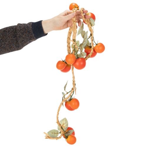 Artikel Konstgjord tomatgirlang, dekorativ vinranka, naturtroget vardagsrumsdekor, 135 cm