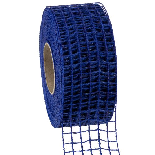 Floristik24 Rutband 4,5cm x 10m blå