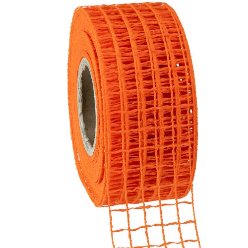 Floristik24 Meshtejp 4,5cm x 10m orange