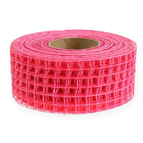 Floristik24 Gitterband 4,5 cm x 10 m rosa