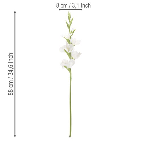 Konstgjord gladiolus, lång stjälk, för vaser, 88 cm | Floristik24.se