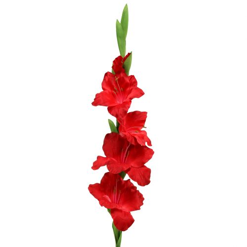 Floristik24 Gladiolus röd konstgjord 86cm