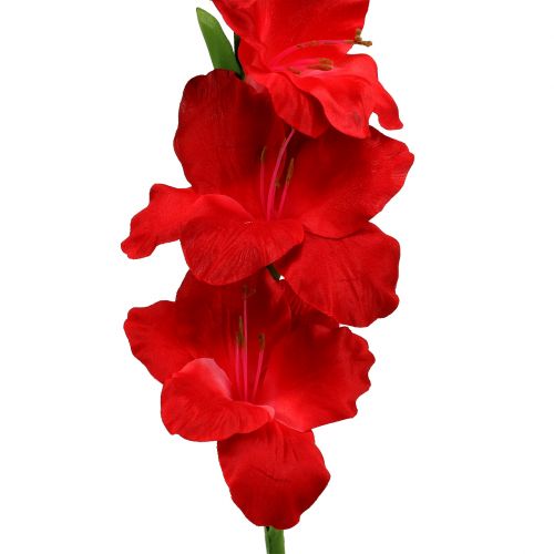 Artikel Gladiolus röd konstgjord 86cm