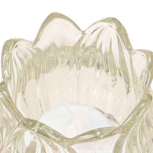 Artikel Värmeljushållare i glas tulpan värmeljus glas klar Ø7cm H7cm 2st