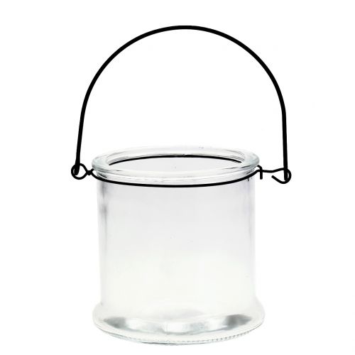 Floristik24 Lykta glas att hänga Ø12cm H12,5cm