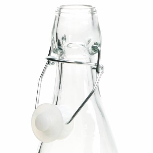 Floristik24 Dekorativ flaska, flip-top flaska, glasvas att fylla, ljushållare