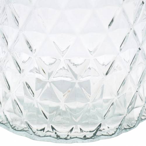 Floristik24 Dekorativ glas diamant glasvas klar blomvas 2st