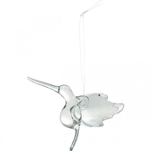 Floristik24 Glasdekoration paradisfåglar, dekoration kolibri, hängande glas, fågeldekoration 3st