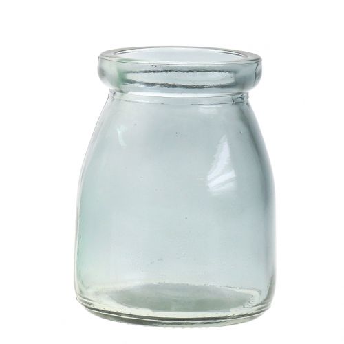 Floristik24 Deco glas Ø6cm H8cm grön/grå 6st