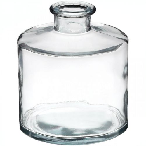 Floristik24 Blomvas, ljushållare, glasburk transparent H10,5cm Ø9cm