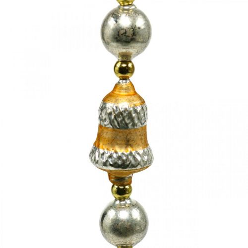 Floristik24 Julkula girlang dekoration gyllene, silver glas 1,8m