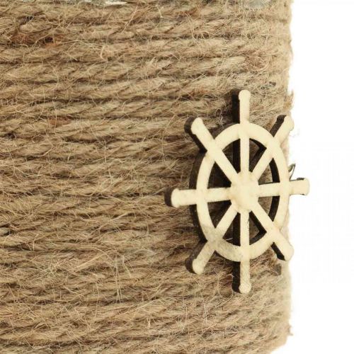 Floristik24 Värmeljushållare Maritim lykta glas Ø10,5cm H10cm 2st