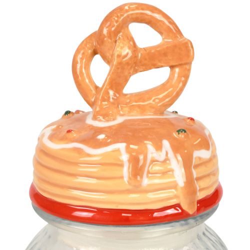 Artikel Bonboniere glaskexburk med lock kringla Ø11cm H28,5cm