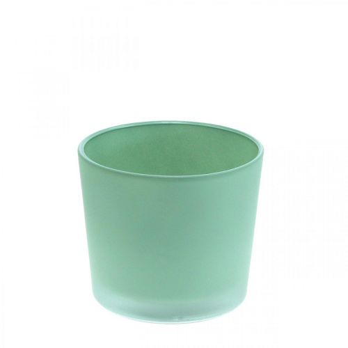 Artikel Blomkruka i glas grön plantering glasbalja Ø10cm H8,5cm