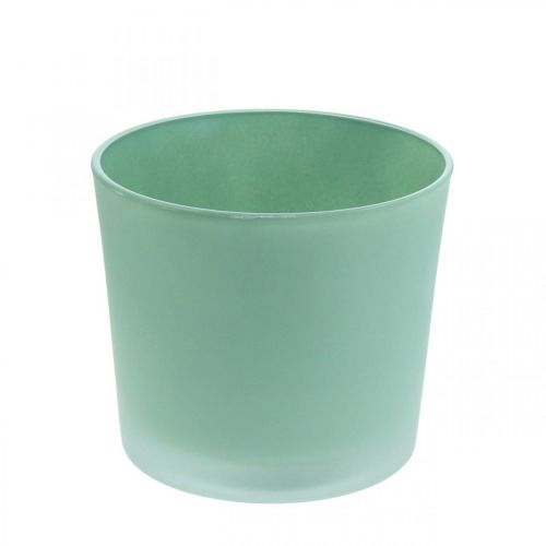 Floristik24 Blomkruka i glas grön plantering glasbalja Ø14,5cm H12,5cm