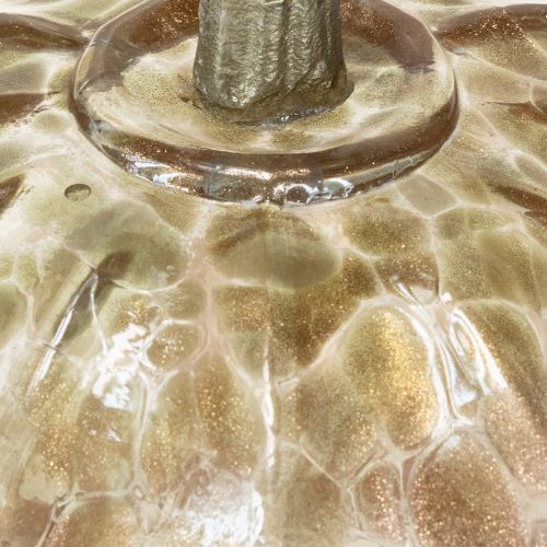 Floristik24 Glaspumpaborddekoration höstpumpa glas metall H14cm 2 st