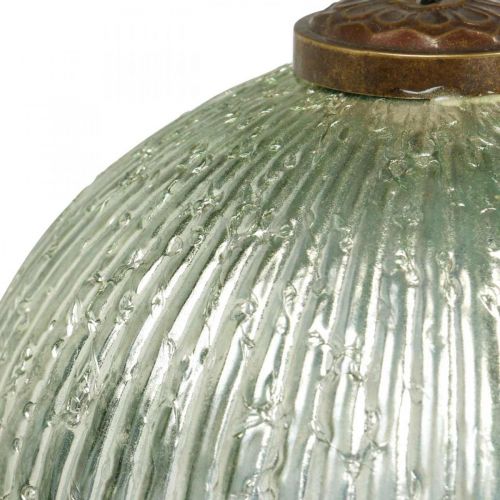 Floristik24 Julkulsglas stort för upphängning av grön, gyllene vintage Ø20cm