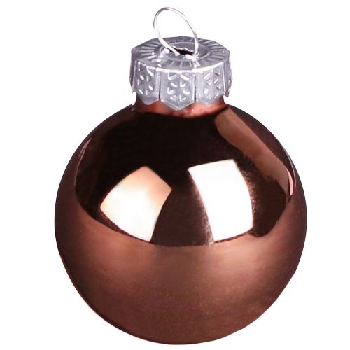 Artikel Glaskulor träd jul silver aprikos Ø4cm 24 st