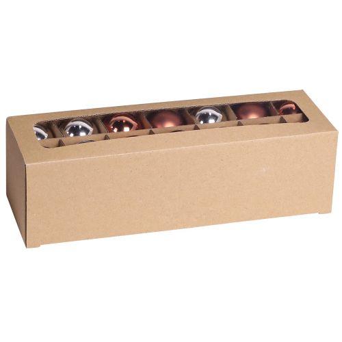 Artikel Glaskulor träd jul silver aprikos Ø4cm 24 st