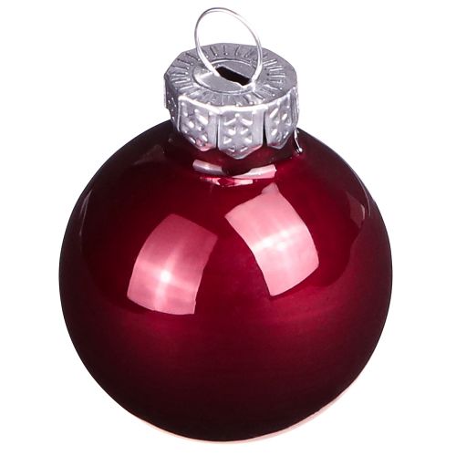 Artikel Glaskulor Jul i Bordeaux mix Ø3cm 22 st