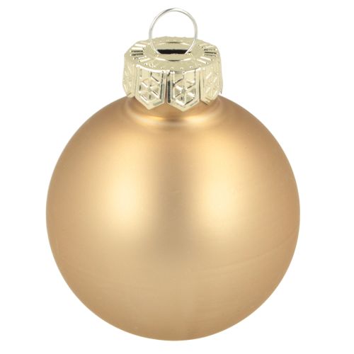 Artikel Glaskulor Julkulor glas guld ros Ø4cm 24 st