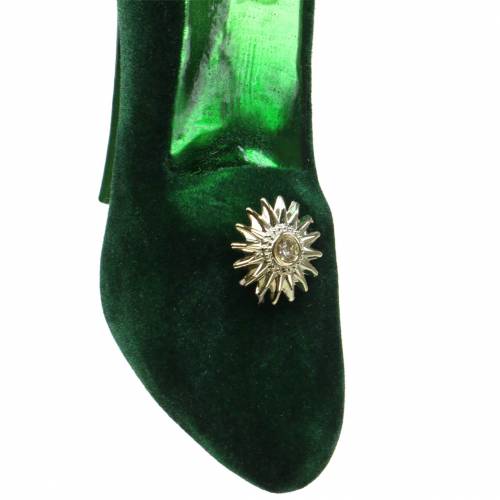 Floristik24 Sammetglasskor gröna 12cm 2st