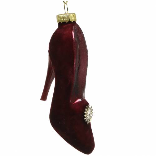 Floristik24 Sammetglasskor Bordeaux, gammal ros 12cm 2st