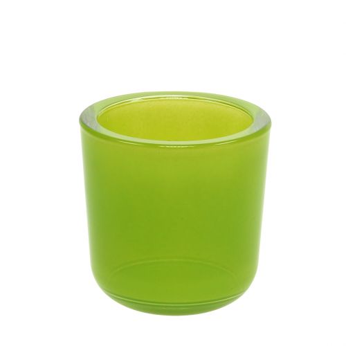 Floristik24 Glaspott Ø7.8cm H8cm äppelgrön