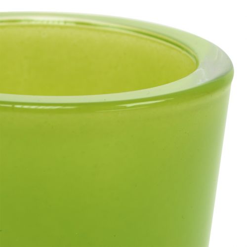 Floristik24 Glaspott Ø7.8cm H8cm äppelgrön