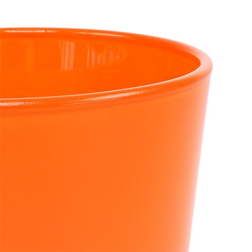 Floristik24 Glaskruka orange Ø10cm H8,5cm