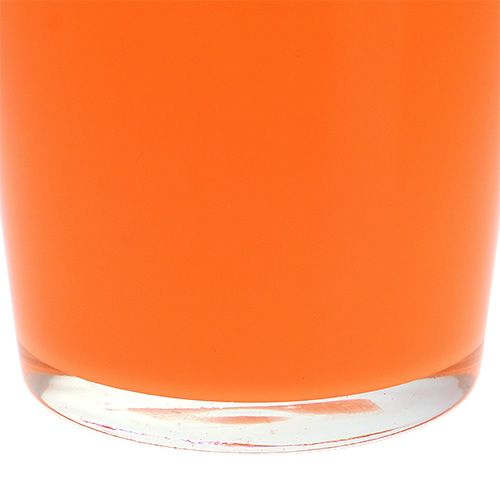 Floristik24 Glaskruka orange Ø10cm H8,5cm
