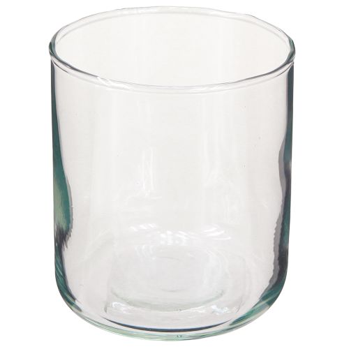 Glasvas, blomstervas, dekorationsvas i färglös Ø9cm H10cm