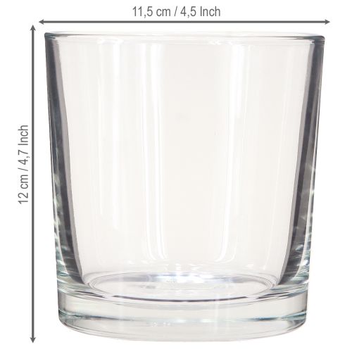 Artikel Glasvas cylinder bordsvas transparent Ø11,5cm H12cm