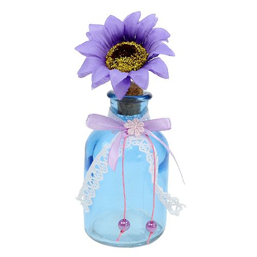 Floristik24 Glasvas med blommamix Ø5,5cm H16cm 3st
