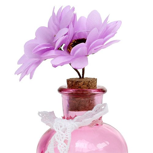 Floristik24 Glasvas med blommamix Ø5,5cm H16cm 3st