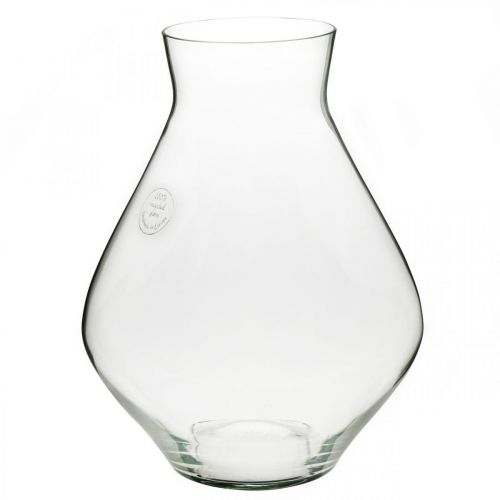 Floristik24 Blomvas glas lökformad glasvas klar dekorativ vas Ø20cm H25cm