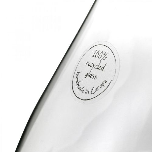 Floristik24 Blomvas glas lökformad glasvas klar dekorativ vas Ø20cm H25cm