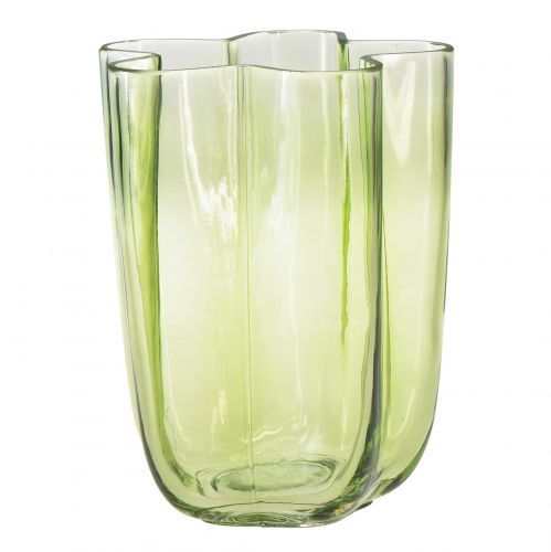 Artikel Glasvas grön vas blom dekorativ vas Ø15cm H20cm