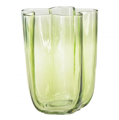 Floristik24 Glasvas grön vas blom dekorativ vas Ø15cm H20cm