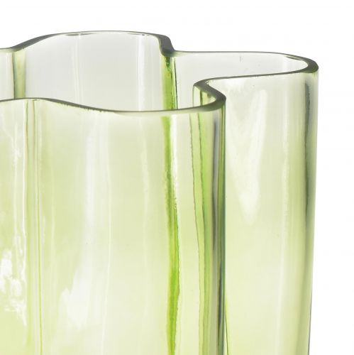 Artikel Glasvas grön vas blom dekorativ vas Ø15cm H20cm
