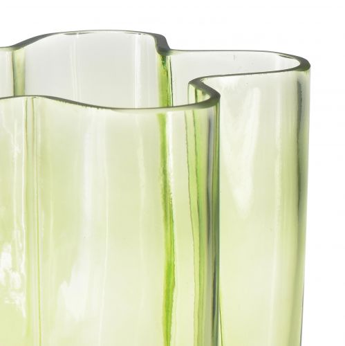Floristik24 Glasvas grön vas blom dekorativ vas Ø15cm H20cm