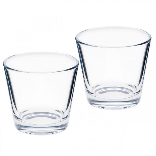 Floristik24 Glasvas klar Ø8,5cm H8cm 6st