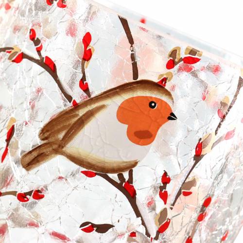 Floristik24 Lykta Robin Crackle Klar Ø9cm H10cm
