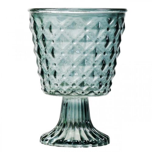 Floristik24 Troféglas med fot, glaslykta Ø11cm H15,5cm