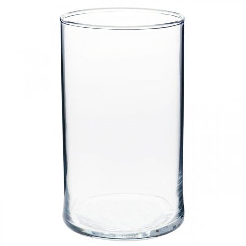 Glasvas klar cylindrisk Ø12cm H20cm