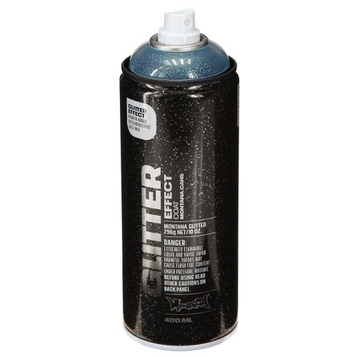 Floristik24 Glitter Spray Montana Effekt Sprayfärg Blå Cosmos 400ml