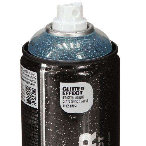 Artikel Glitter Spray Montana Effekt Sprayfärg Blå Cosmos 400ml