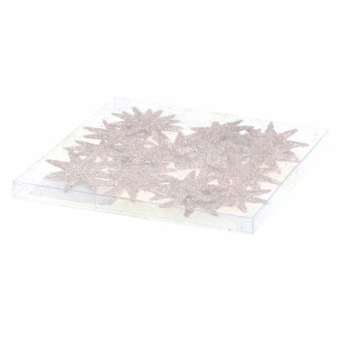 Floristik24 Stjärnglitter roséguld 5cm 20 st