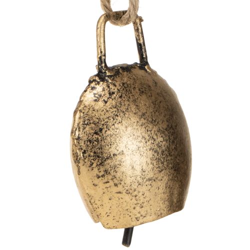 Floristik24 Julklockor julgransdekorationer metall vintage guld 5 cm 8 stycken
